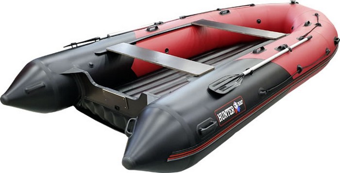 Надувная лодка Хантер 450 ПРО надувное дно